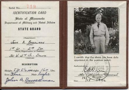  - Busselman WWII ID card